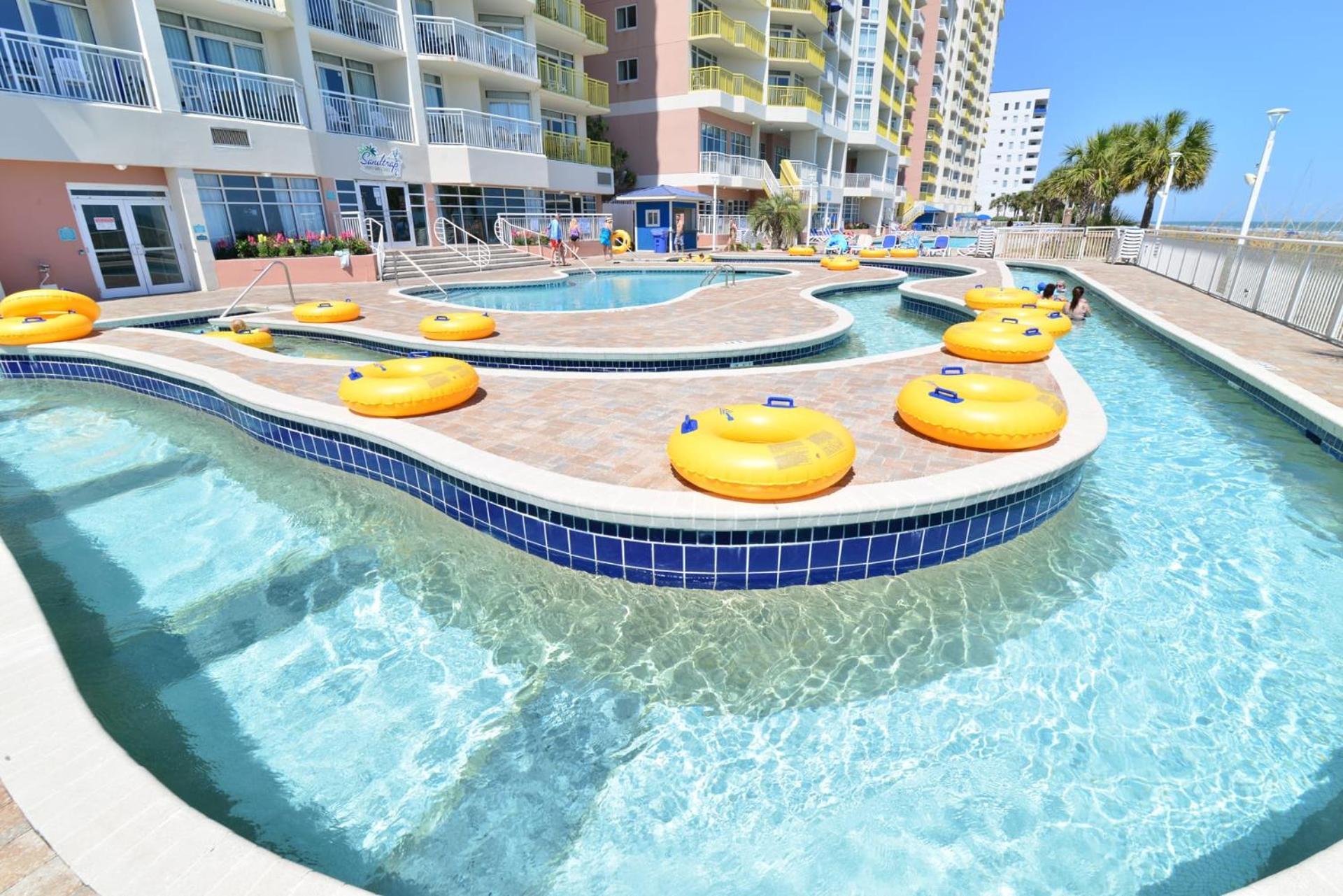 Oceanfront Top Location Modern Resort Lazy River Huge Pool Oasis Myrtle Beach Bagian luar foto