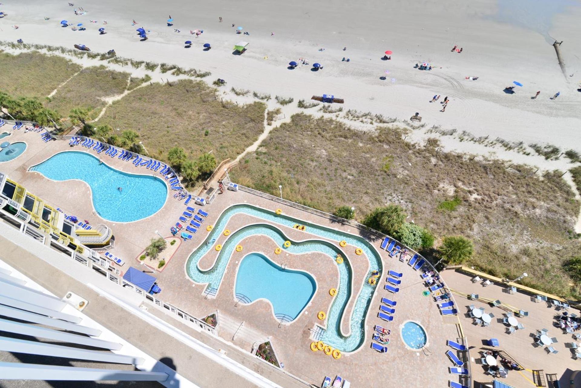 Oceanfront Top Location Modern Resort Lazy River Huge Pool Oasis Myrtle Beach Bagian luar foto