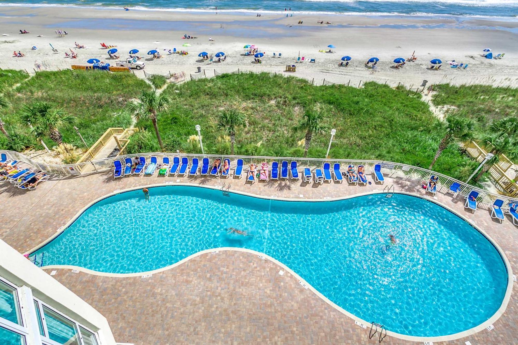 Oceanfront Top Location Modern Resort Lazy River Huge Pool Oasis Myrtle Beach Bagian luar foto